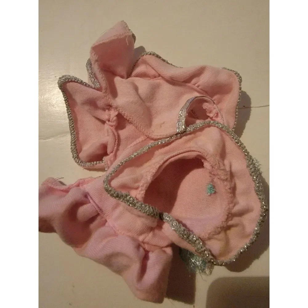 Vintage Barbie Ken Skipper‎ Doll Accessory Clothing Pink Silver Top VTG